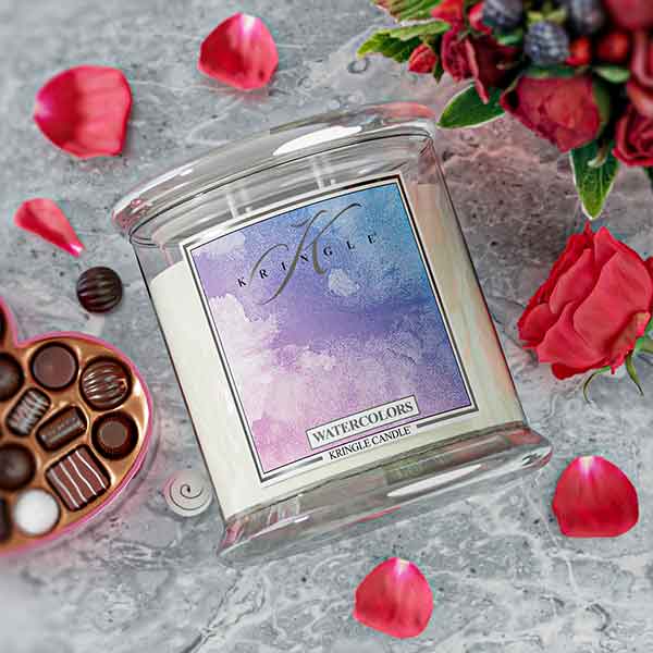 Watercolors XL Jar 4-Wick NEW! | Soy Candle - Kringle Candle Israel
