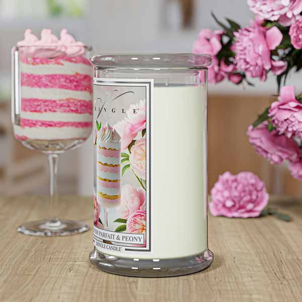 Chiffon Parfait Peony Large Jar NEW! | Soy Candle - Kringle Candle Israel