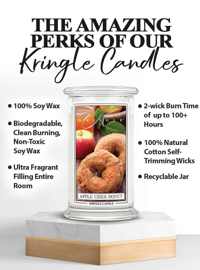 Apple Cider Donut NEW! | Soy Candle - Kringle Candle Israel