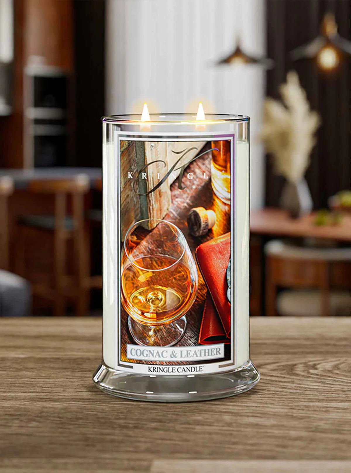 Cognac & Leather Large Jar | Soy Candle