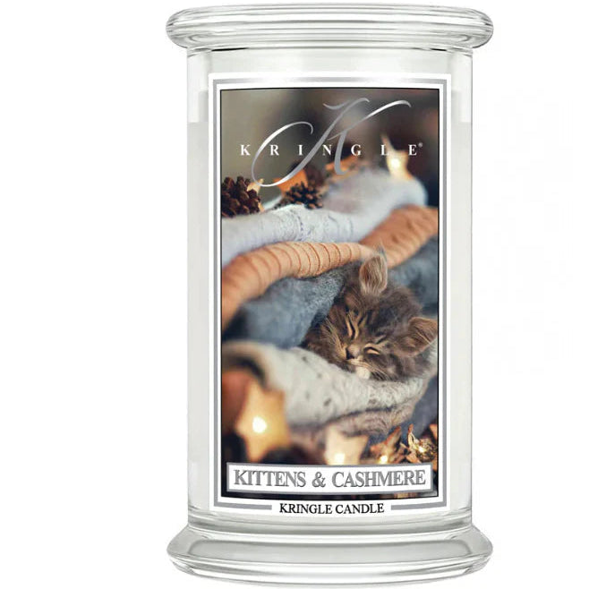 Kittens & Cashmere Large Jar NEW! | Soy Candle - Kringle Candle Israel