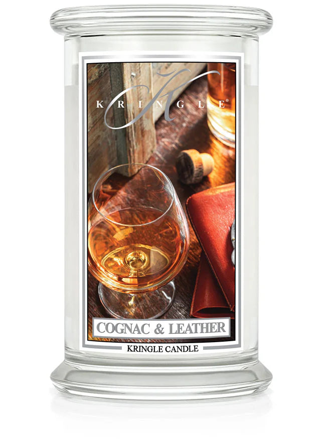 Cognac & Leather Large Jar | Soy Candle