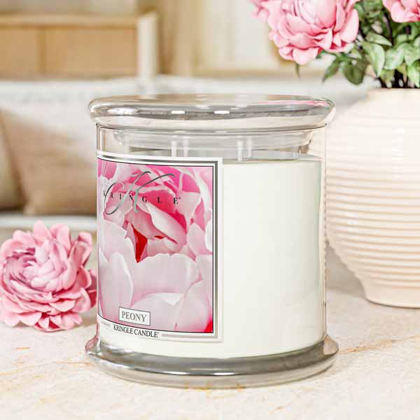 Peony XL Jar 4-Wick NEW! | Soy Candle - Kringle Candle Israel