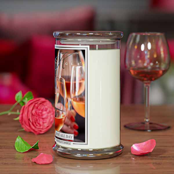 Rosé All Day Large Jar | Soy Candle - Kringle Candle Israel