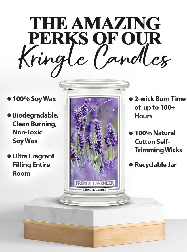 French Lavender | Soy Candle - Kringle Candle Israel