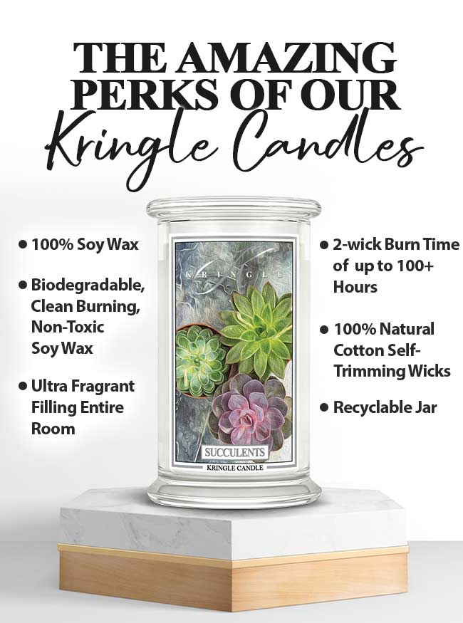 Succulents| Soy Candle - Kringle Candle Israel