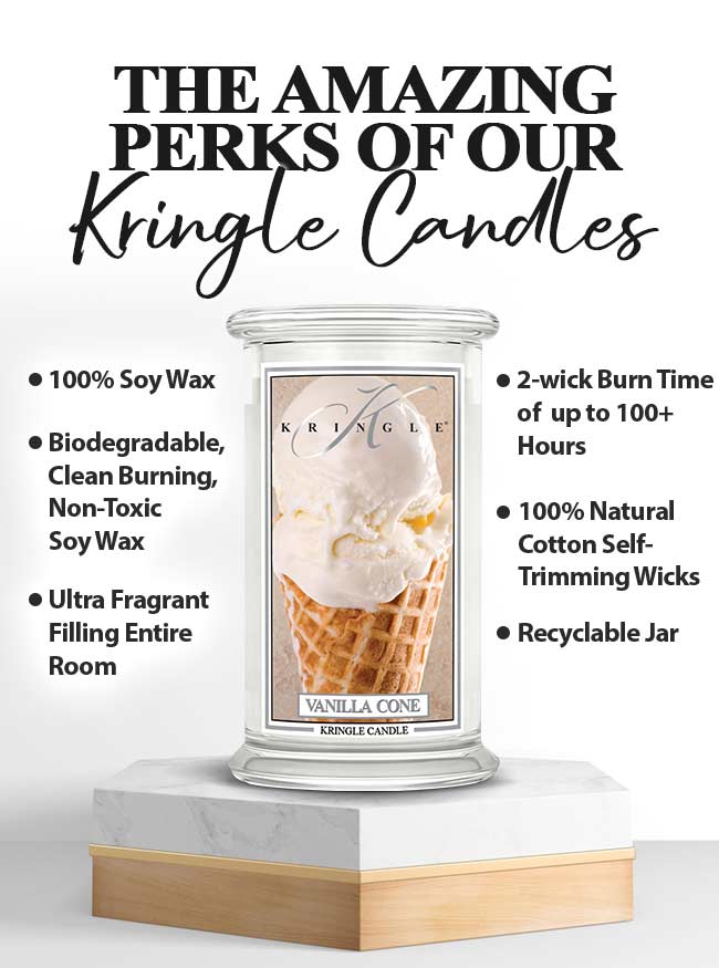 Vanilla cone  I Soy Candle - Kringle Candle Israel