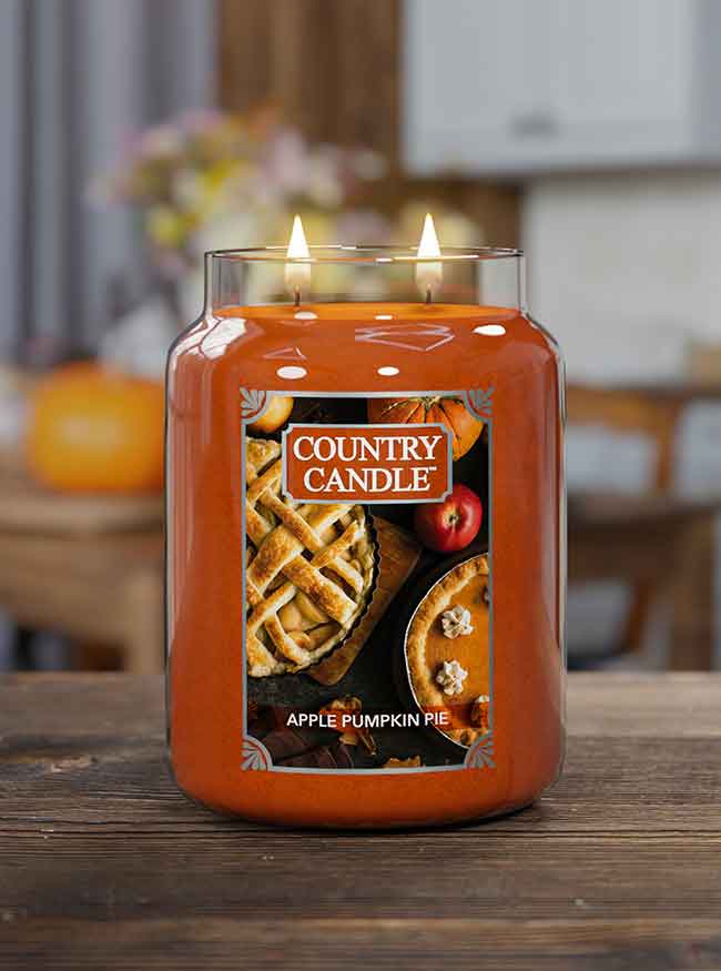 Apple Pumpkin Pie Large Jar | Soy Candle - Kringle Candle Israel