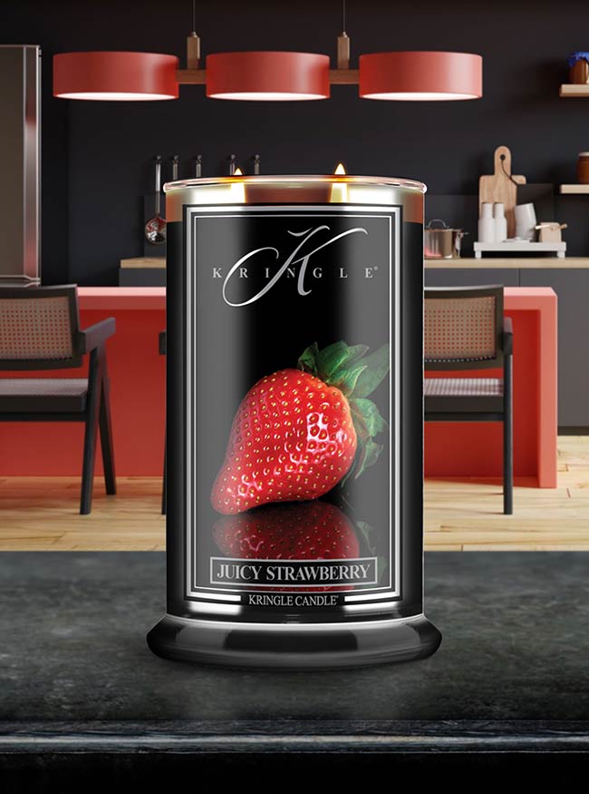 Juicy Strawberry | Soy Candle - Kringle Candle Israel
