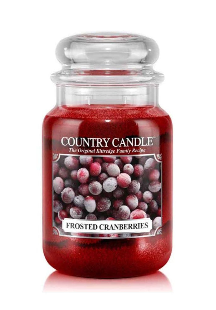 Frosted Cranberries Large Jar | Soy Candle