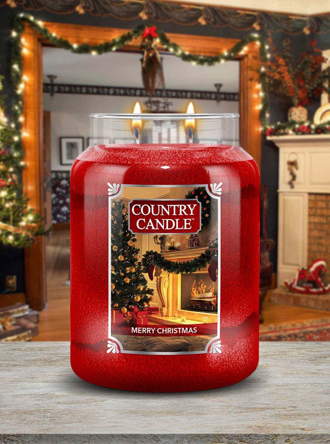 Merry Christmas Large Jar | Soy candle