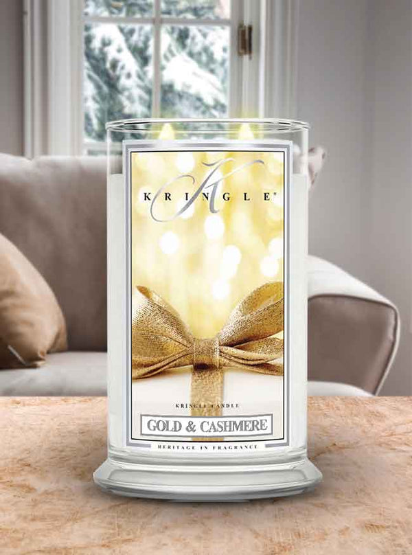 Gold & Cashmere | Soy Candle - Kringle Candle Israel