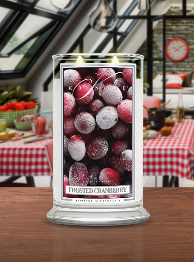 Frosted Cranberry I Soy Candle - Kringle Candle Israel