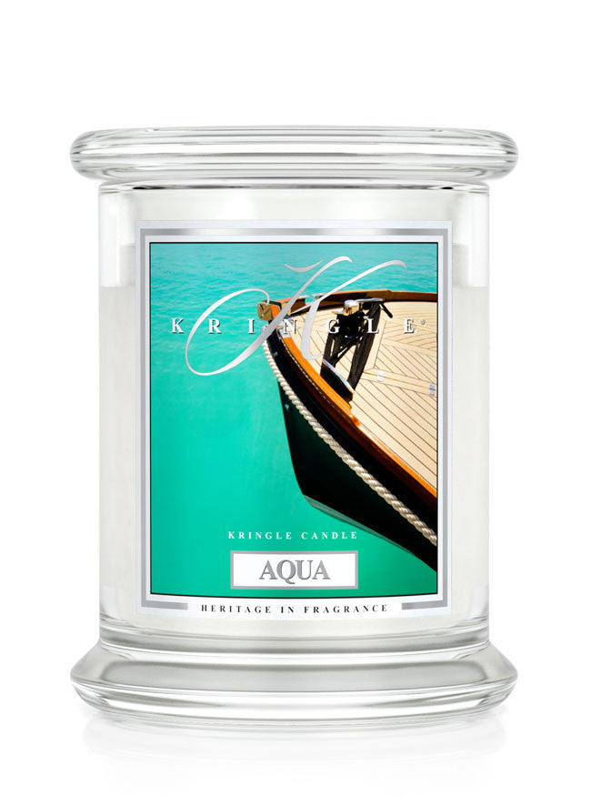 Aqua Classic Medium Classic Jar - Kringle Candle Israel