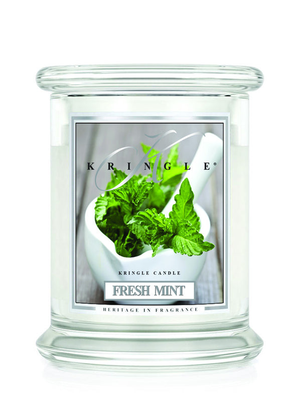 Fresh Mint Medium Classic Jar - Kringle Candle Israel