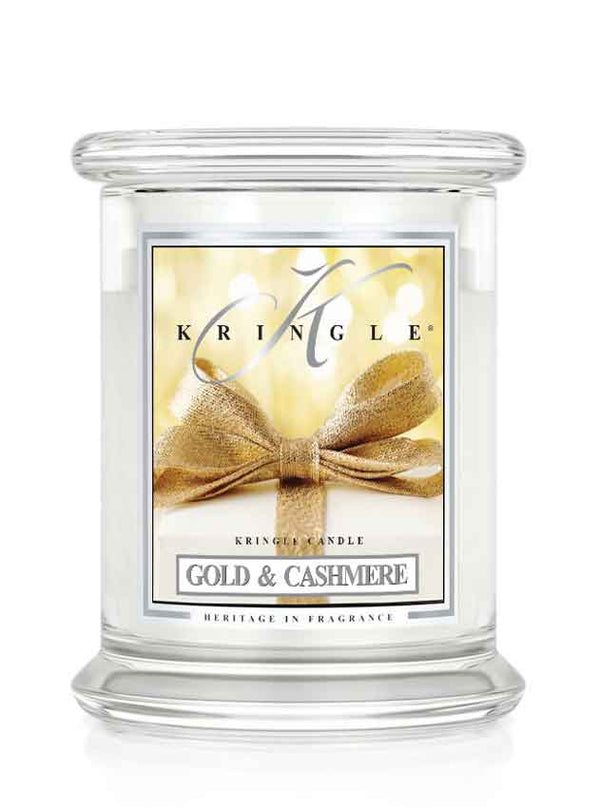 Gold & Cashmere  Medium Classic Jar - Kringle Candle Israel