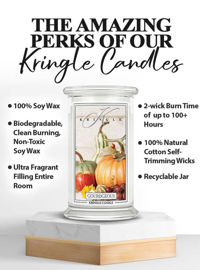 Gourdgeous NEW! | Soy Candle - Kringle Candle Israel
