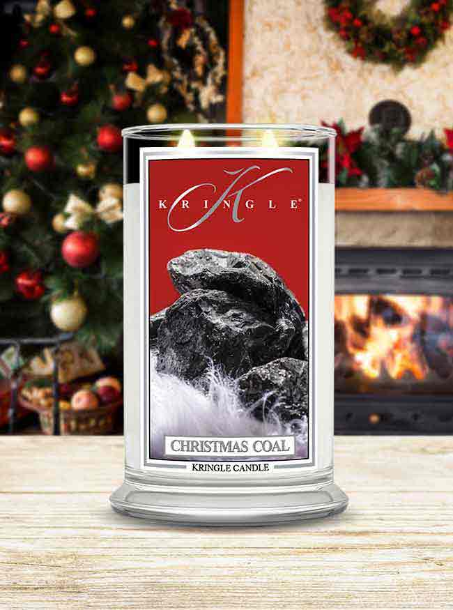 Christmas Coal NEW! | Soy Candle - Kringle Candle Israel