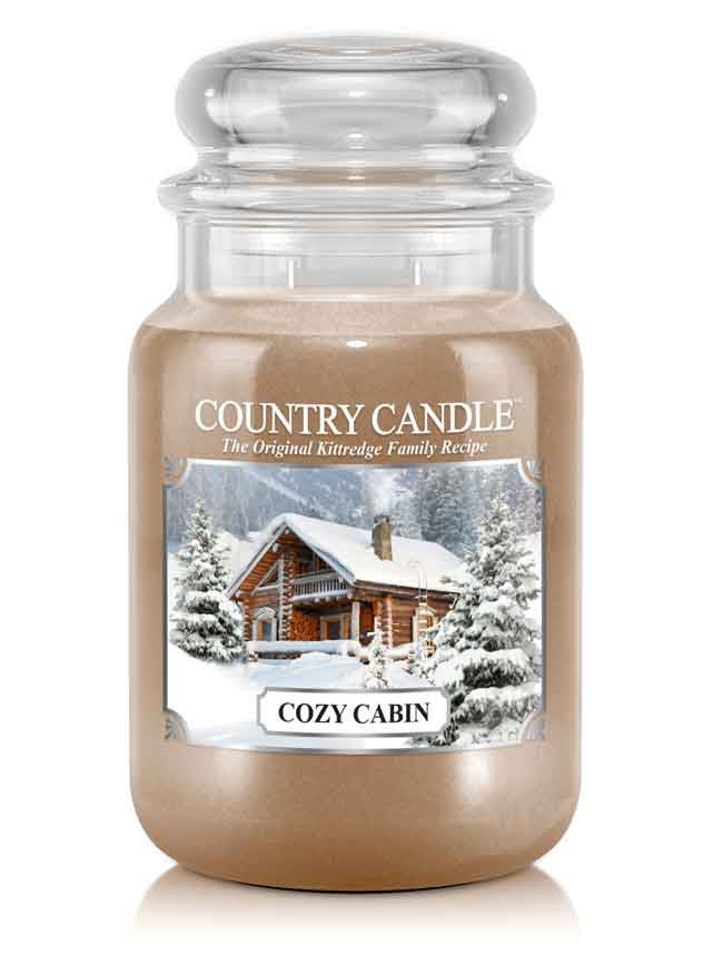 Cozy Cabin Large Jar Candle - Kringle Candle Israel