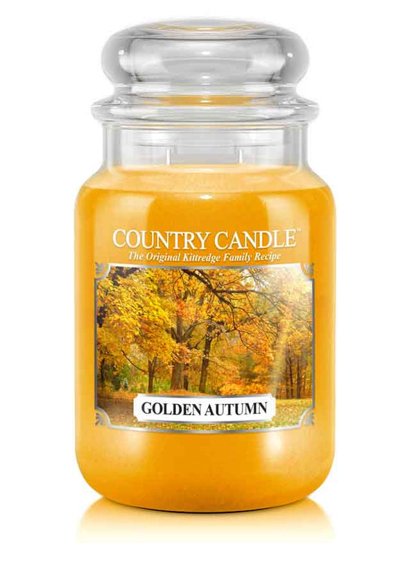 Golden Autumn Large Jar Candle - Kringle Candle Israel