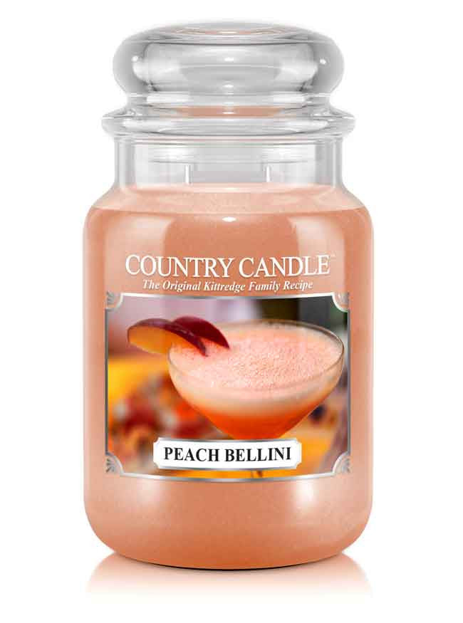 Peach Bellini Large Jar Candle - Kringle Candle Israel