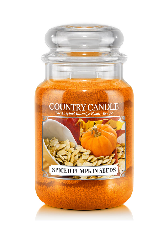 Spiced Pumpkin Seeds Large Jar Candle - Kringle Candle Israel
