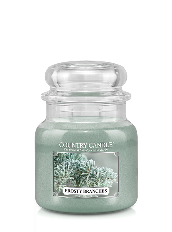 Forsty Branches Medium Jar Candle - Kringle Candle Israel