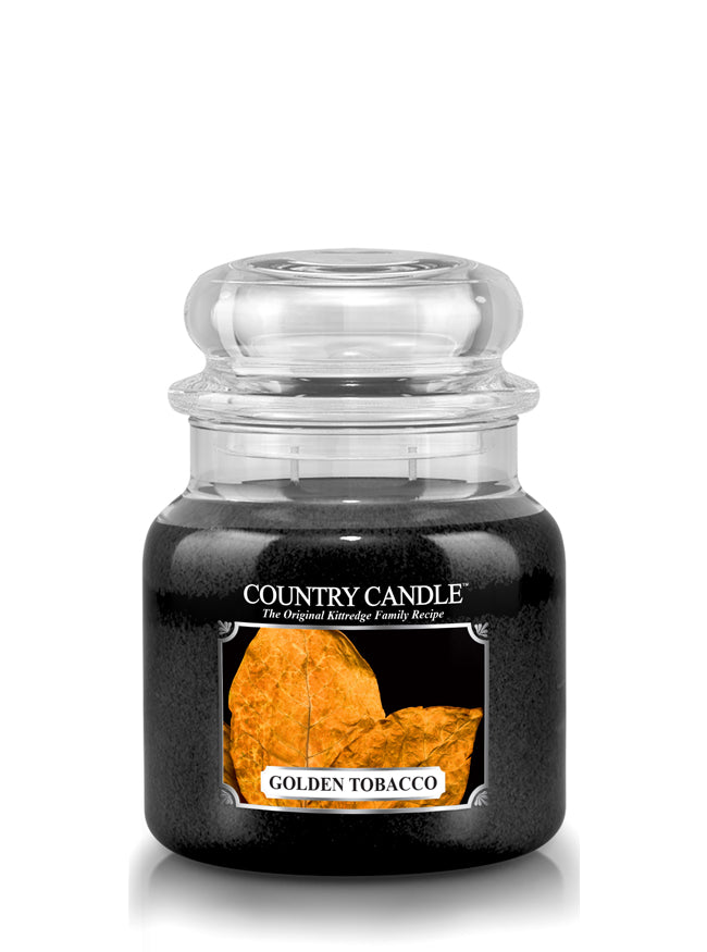 Golden Tobacco Medium Jar Candle - Kringle Candle Israel