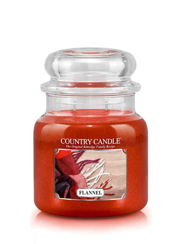 Flannel Medium Jar Candle - Kringle Candle Israel