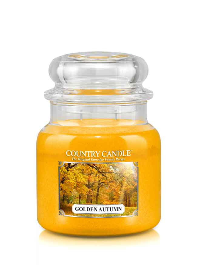 Golden Autumn Medium Jar Candle - Kringle Candle Israel