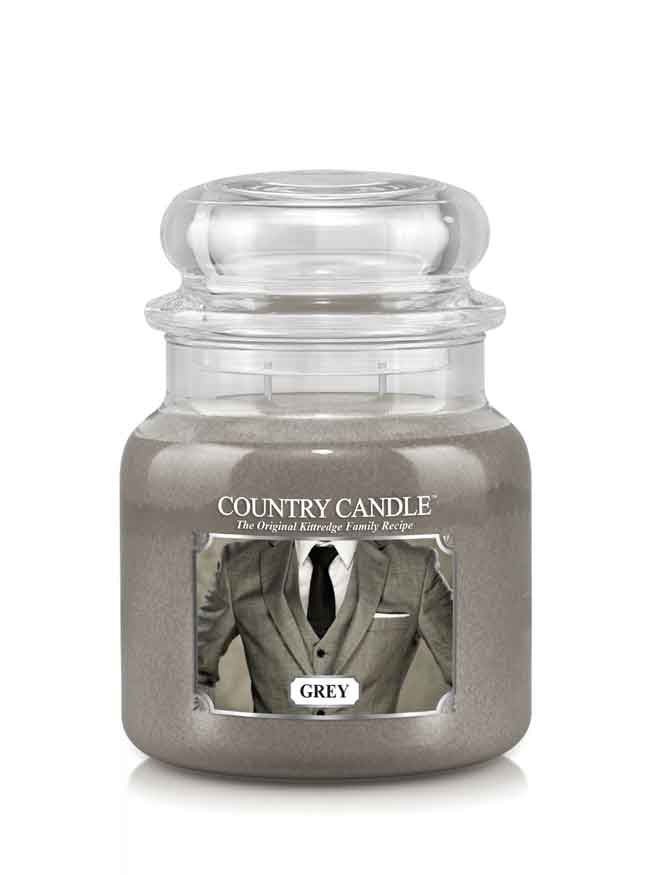 Grey Medium Jar Candle