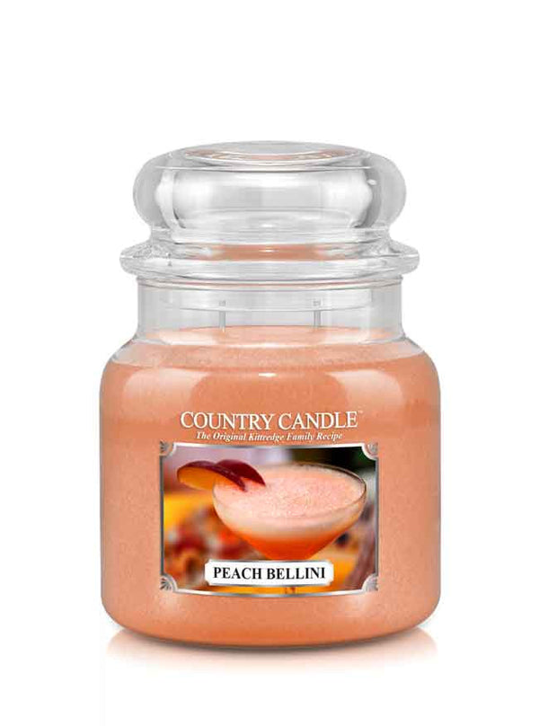 Peach Bellini Medium Jar Candle - Kringle Candle Israel