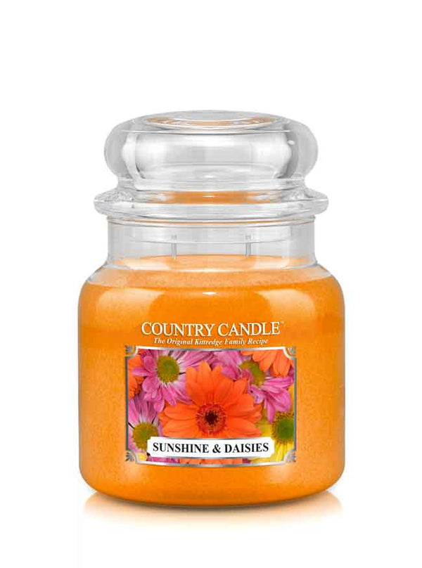 Sunshine & Daises Medium Jar Candle - Kringle Candle Israel