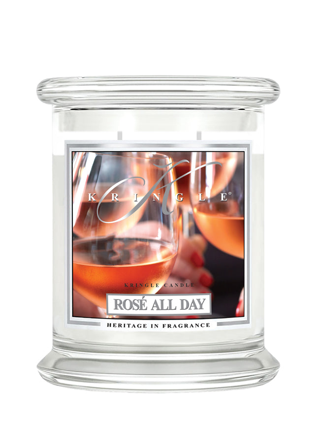 Rose All Day Medium Classic Jar - Kringle Candle Israel