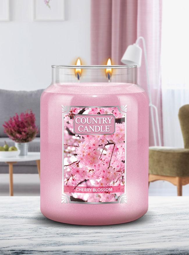 Cherry Blossom Large Jar Candle - Kringle Candle Israel