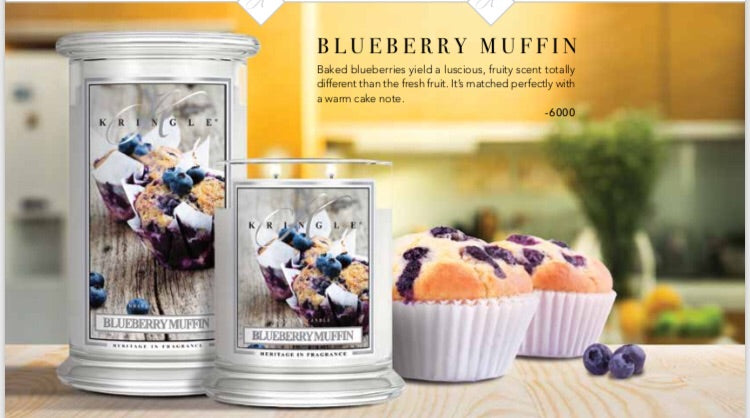 Blueberry Muffin Large Classic Jar - Kringle Candle Israel