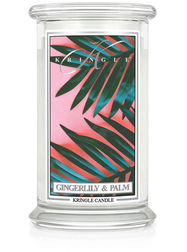 Gingerlily & Palm Large Classic Jar | Soy Candle - Kringle Candle Israel
