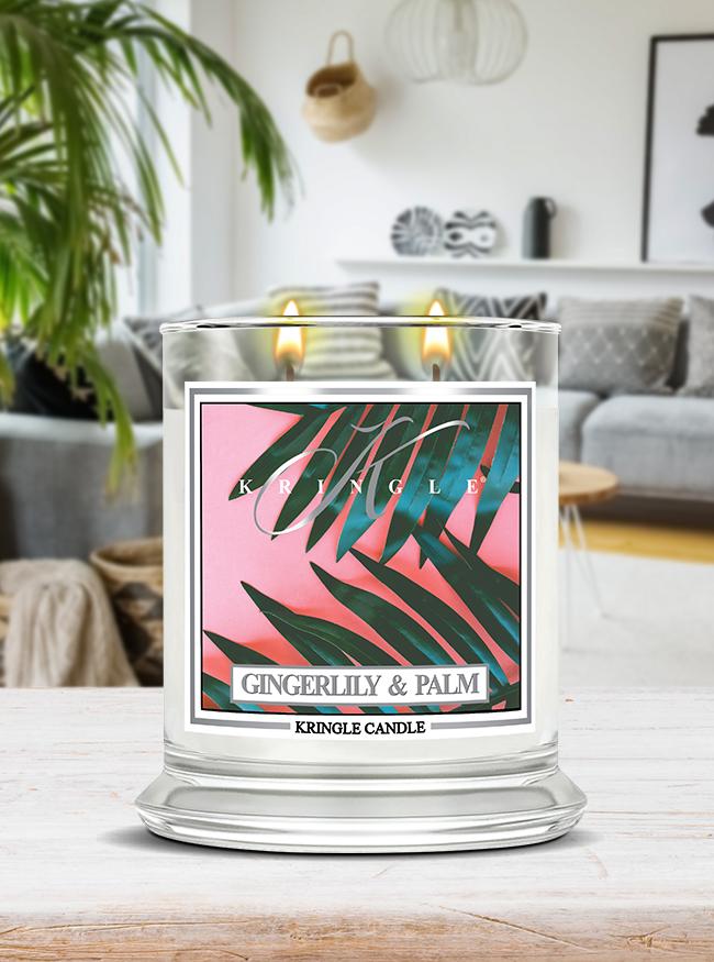 Gingerlily & Palm Medium Classic Jar | Soy Candle - Kringle Candle Israel