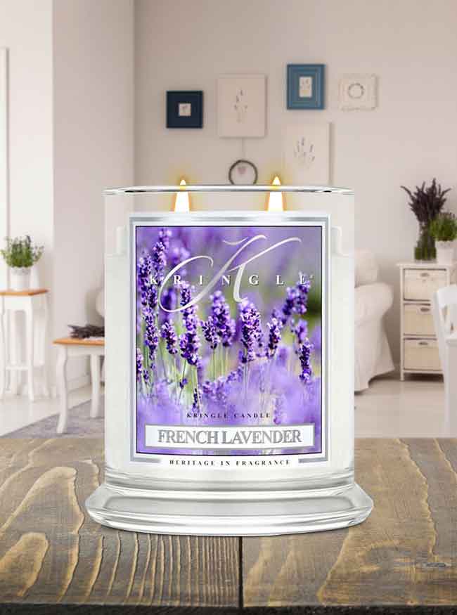 French Lavender Medium Classic Jar - Kringle Candle Israel